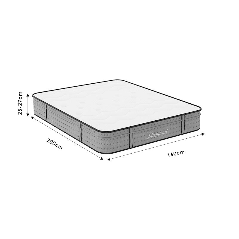 Στρώμα Diamond pocket spring+ gel memory foam 25-27cm 160x200εκ
