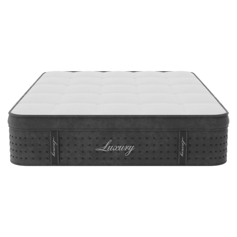 Στρώμα Luxury pocket spring+gel memory foam+latex μονής όψης aloe vera 34-36cm 160x200εκ