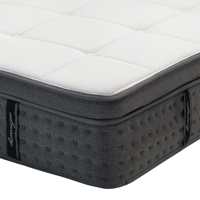 Στρώμα Luxury pocket spring+gel memory foam+latex μονής όψης aloe vera 34-36cm 160x200εκ