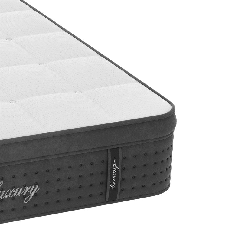 Στρώμα Luxury pocket spring+gel memory foam+latex μονής όψης aloe vera 34-36cm 160x200εκ
