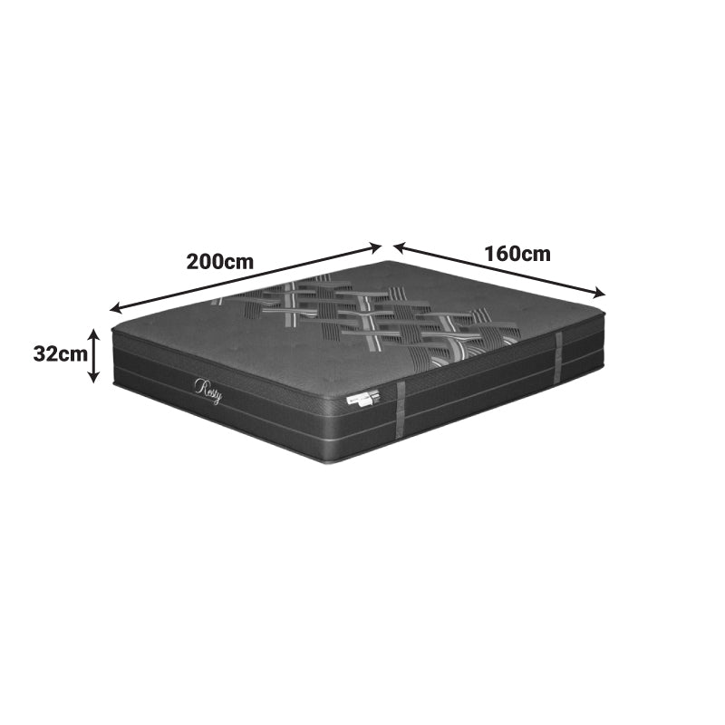 Στρώμα Resty pocket spring μονής όψης με ενσωματωμένο ανώστρωμα 32cm 160x200εκ