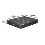 Στρώμα Resty pocket spring μονής όψης με ενσωματωμένο ανώστρωμα 32cm 150x200εκ
