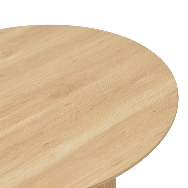 Τραπέζι σαλονιού Opols mdf σε φυσική απόχρωση Φ90x42εκ