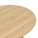 Τραπέζι σαλονιού Opols mdf σε φυσική απόχρωση Φ90x42εκ