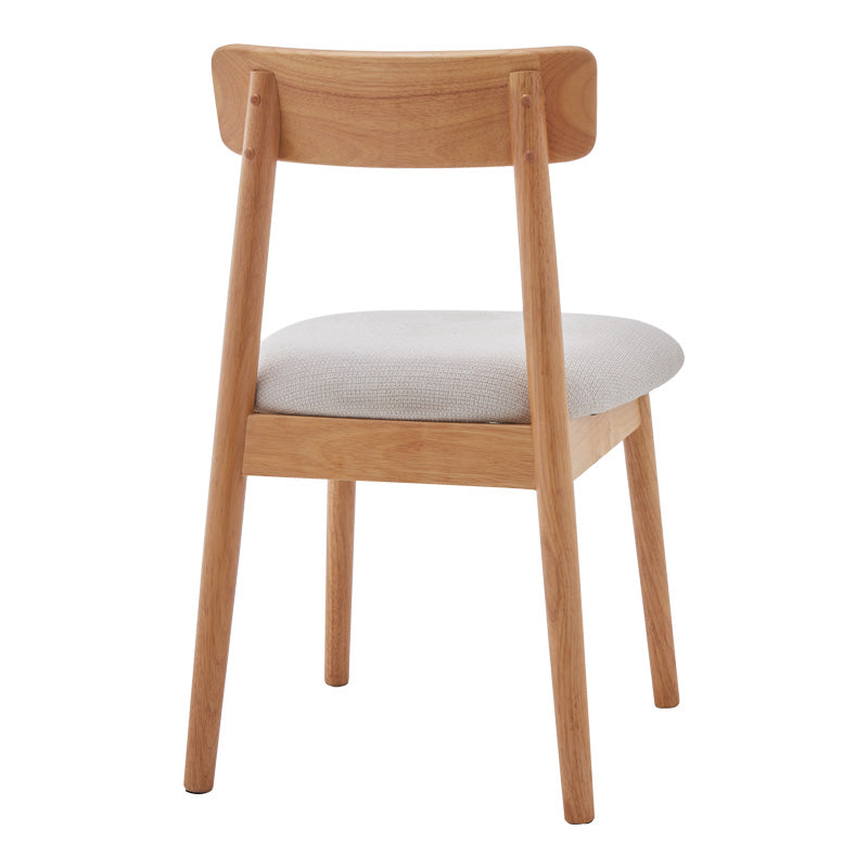 Καρέκλα Tullo rubberwood σε φυσική απόχρωση 46x45x78εκ