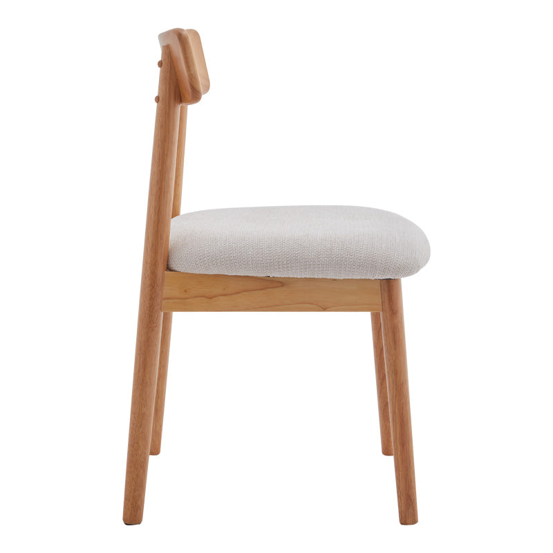 Καρέκλα Tullo rubberwood σε φυσική απόχρωση 46x45x78εκ