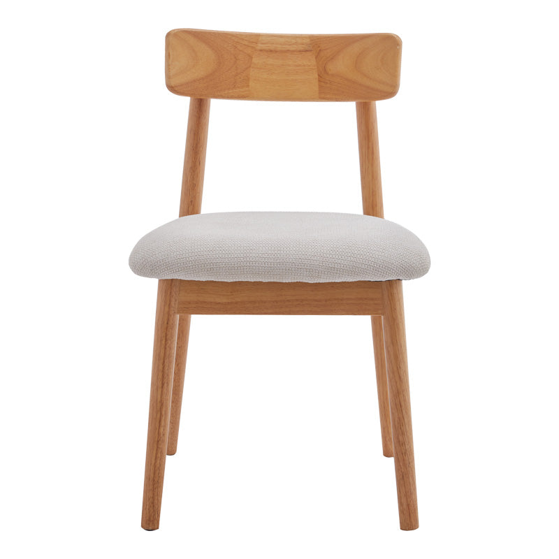 Καρέκλα Tullo rubberwood σε φυσική απόχρωση 46x45x78εκ