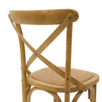 Σκαμπό μπαρ Reid ξύλο sonoma-έδρα καφέ rattan
