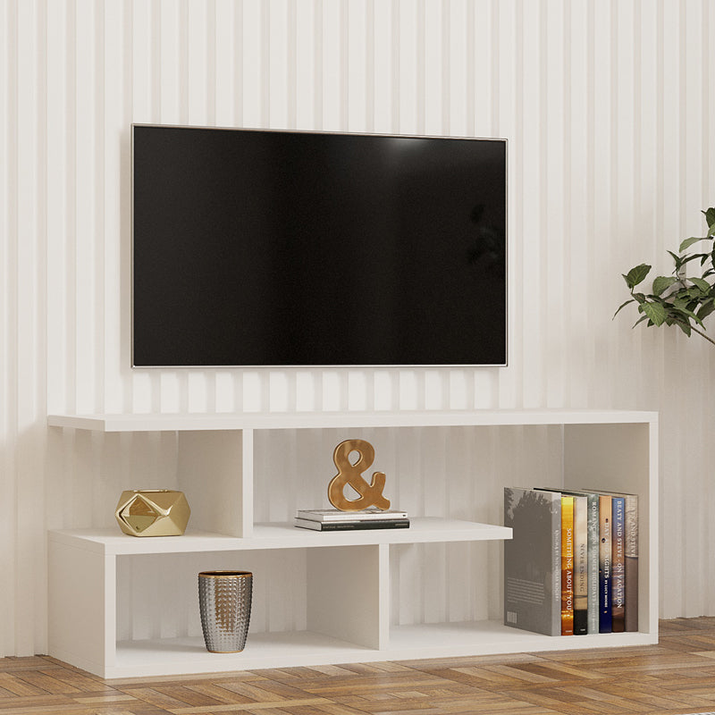 Έπιπλο τηλεόρασης Waldo λευκό μελαμίνης 100x29,5x40εκ