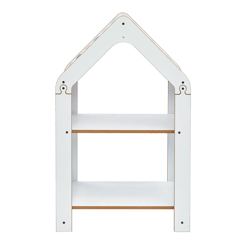 Ραφιέρα τ. Montessori Zoilen λευκό-ροζ mdf 50x30x80εκ