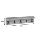Κρεμάστρα Mec μελαμίνη σε oak απόχρωση 80x9.5x18εκ