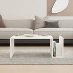 Τραπέζι σαλονιού Poko σε λευκή απόχρωση 86.8x50x32,4εκ