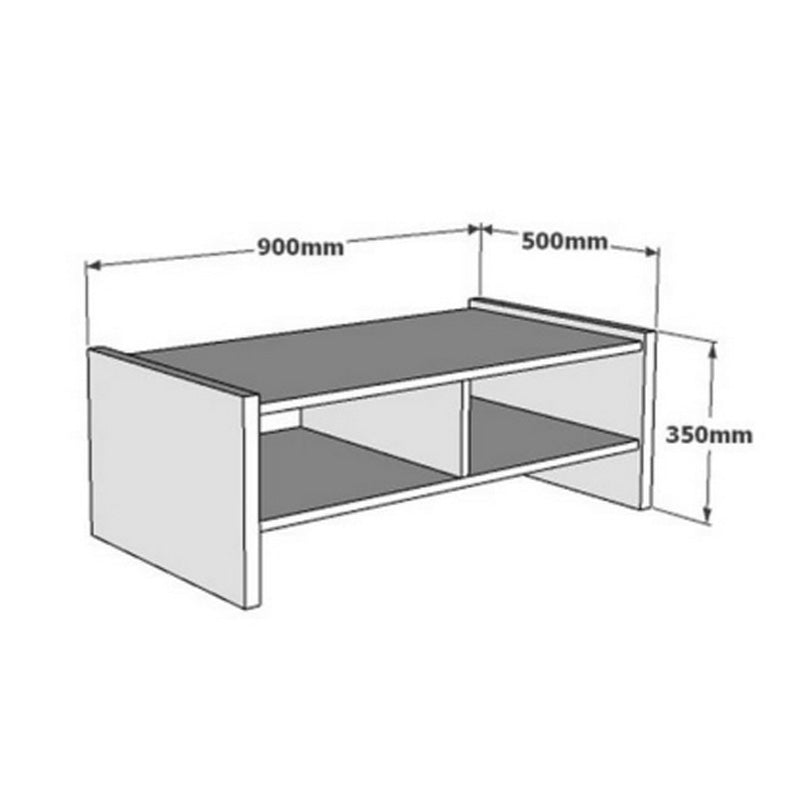 Τραπέζι σαλονιού Tiena σε oak απόχρωση 90x50x35εκ