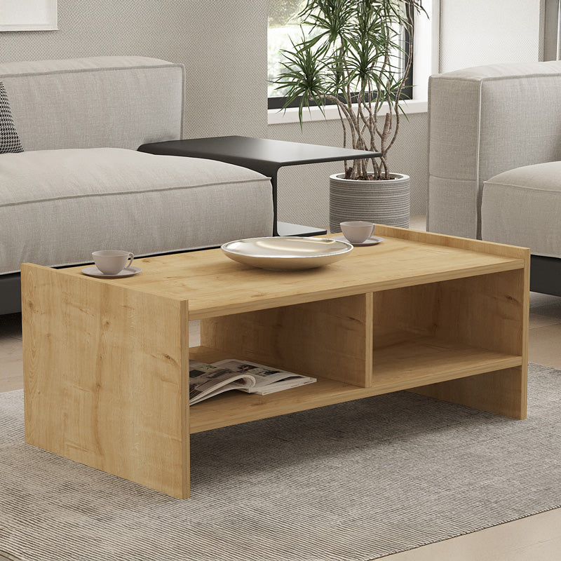 Τραπέζι σαλονιού Tiena σε oak απόχρωση 90x50x35εκ