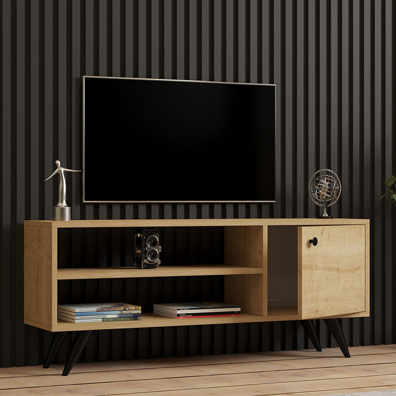 Έπιπλο τηλεόρασης Wison σε oak απόχρωση 120x29x50εκ