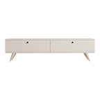 Έπιπλο τηλεόρασης Jate σε λευκή απόχρωση 160x25x40εκ