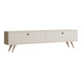 Έπιπλο τηλεόρασης Jate σε λευκή απόχρωση 160x25x40εκ