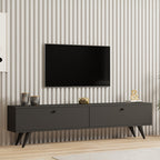 Έπιπλο τηλεόρασης Jate σε ανθρακί απόχρωση 160x25x40εκ