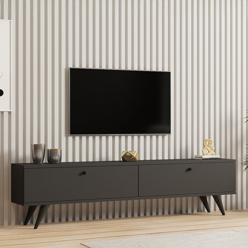 Έπιπλο τηλεόρασης Jate σε ανθρακί απόχρωση 160x25x40εκ