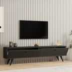 Έπιπλο τηλεόρασης Jate σε ανθρακί απόχρωση 160x25x40εκ