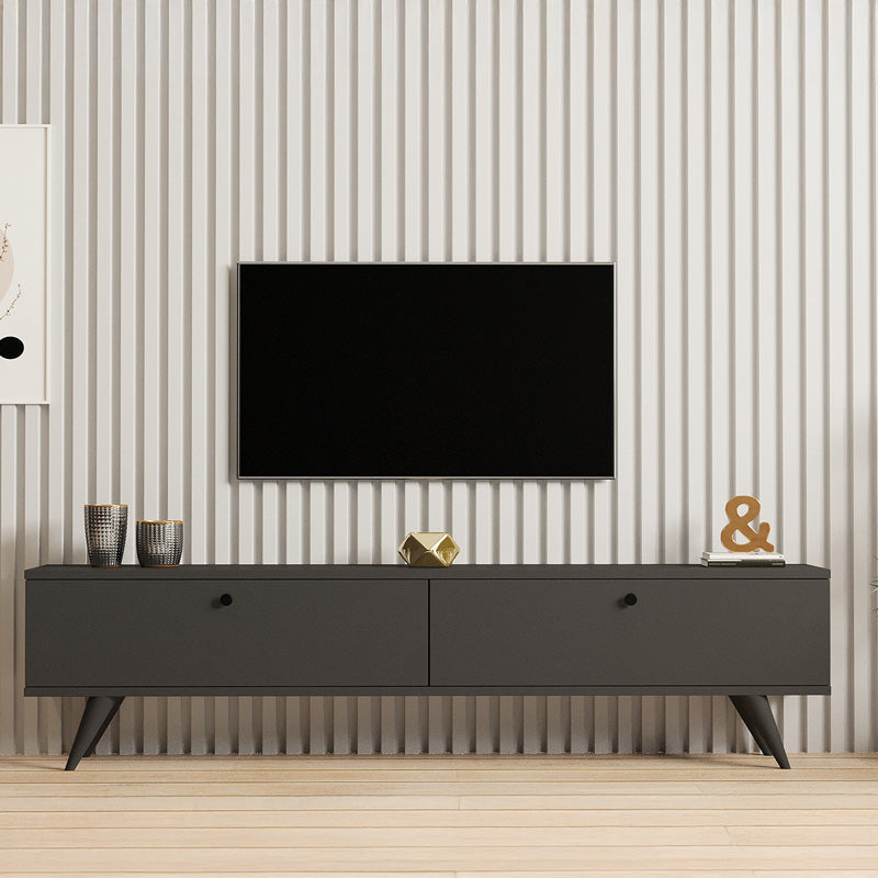 Έπιπλο τηλεόρασης Jate σε ανθρακί απόχρωση 160x25x40εκ