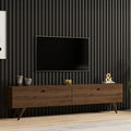 Έπιπλο τηλεόρασης Jate σε καρυδί απόχρωση 160x25x40εκ
