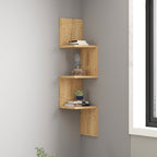 Ραφιέρα γωνιακή τοίχου Insta σε oak απόχρωση 25x25x105,5εκ