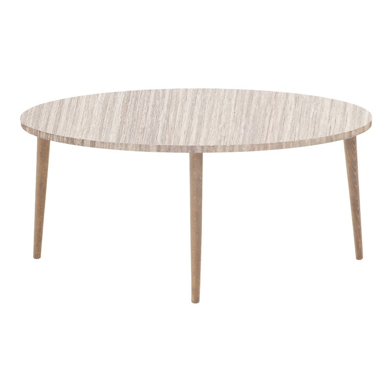 Τραπέζι σαλονιού Barton επιφάνεια σε φυσική απόχρωση με καρυδί πόδι 90x45x40εκ