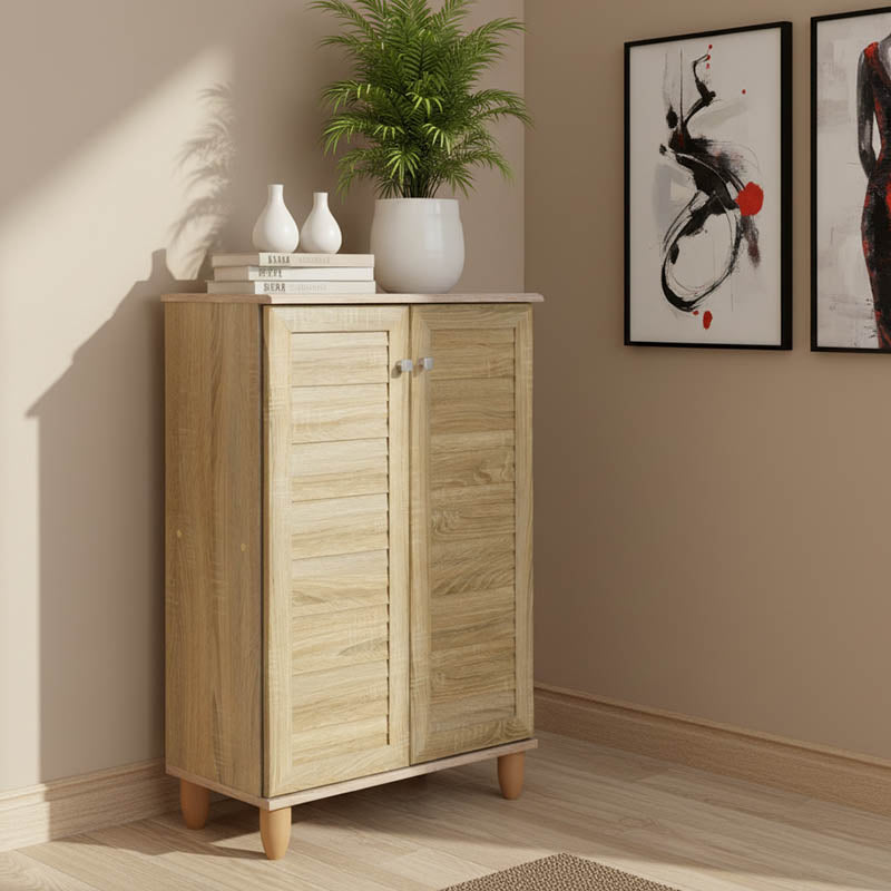 Παπουτσοθήκη-ντουλάπι SANTO 10 ζεύγων χρώμα sonoma 60x34,5x91,5εκ