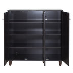 Παπουτσοθήκη-ντουλάπι SANTO 16 ζεύγων χρώμα wenge 89,5x34,5x91,5εκ