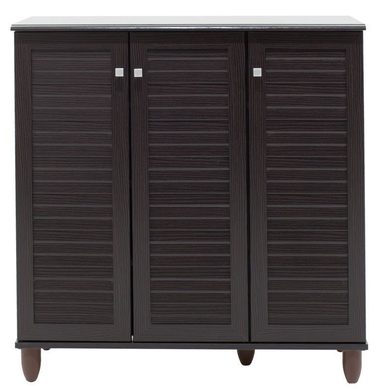 Παπουτσοθήκη-ντουλάπι SANTO 16 ζεύγων χρώμα wenge 89,5x34,5x91,5εκ