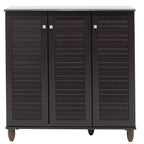 Παπουτσοθήκη-ντουλάπι SANTO 16 ζεύγων χρώμα wenge 89,5x34,5x91,5εκ