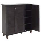 Παπουτσοθήκη-ντουλάπι SANTO 16 ζεύγων χρώμα wenge 89,5x34,5x91,5εκ
