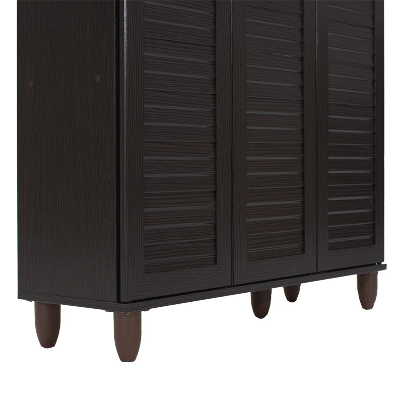 Παπουτσοθήκη-ντουλάπι SANTO 16 ζεύγων χρώμα wenge 89,5x34,5x91,5εκ