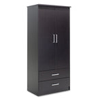 Ντουλάπα ρούχων δίφυλλη OLYMPUS χρώμα wenge 81x57x183εκ