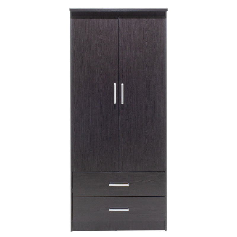 Ντουλάπα ρούχων δίφυλλη OLYMPUS χρώμα wenge 81x57x183εκ