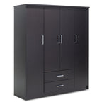 Ντουλάπα ρούχων τετράφυλλη OLYMPUS χρώμα wenge 159x57x183εκ