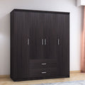 Ντουλάπα ρούχων τετράφυλλη OLYMPUS χρώμα wenge 159x57x183εκ