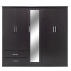 Ντουλάπα ρούχων πεντάφυλλη OLYMPUS χρώμα wenge 198x57x183εκ