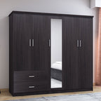 Ντουλάπα ρούχων πεντάφυλλη OLYMPUS χρώμα wenge 198x57x183εκ