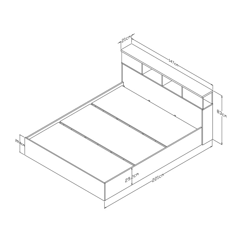 Κρεβάτι OLYMPUS σε χρώμα castillo-toro 140x200εκ