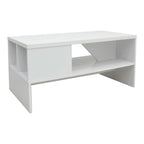 Τραπέζι σαλονιού Naya σε λευκή απόχρωση 93x46x43εκ