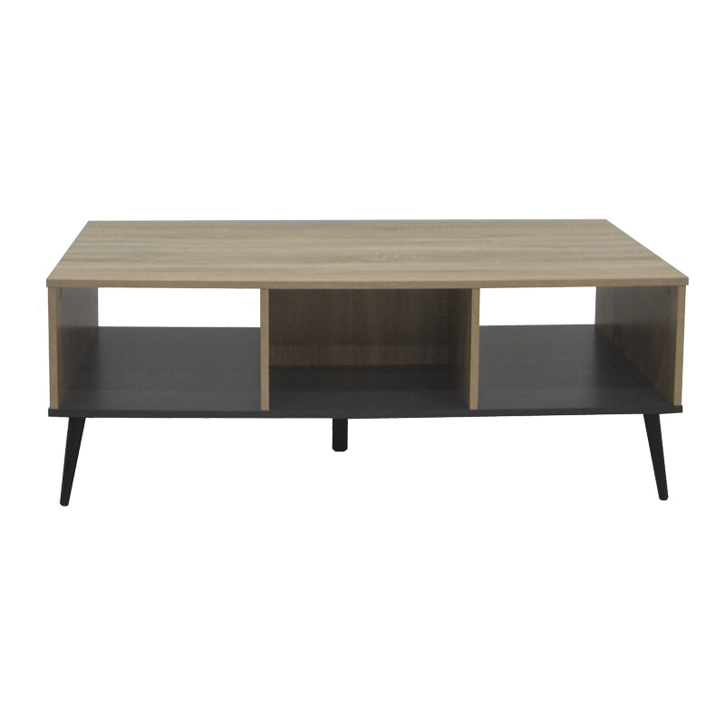 Τραπέζι σαλονιού Zezan σε sonoma-ανθρακί απόχρωση 121x60x44.5εκ