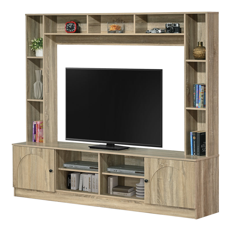 Σύνθετο σαλονιού Ambera σε sonoma απόχρωση 200x40x171.5εκ