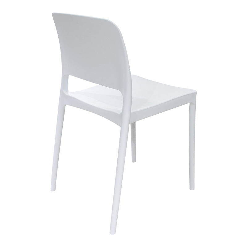Καρέκλα Fenxy pp σε λευκή απόχρωση 38x42x77εκ
