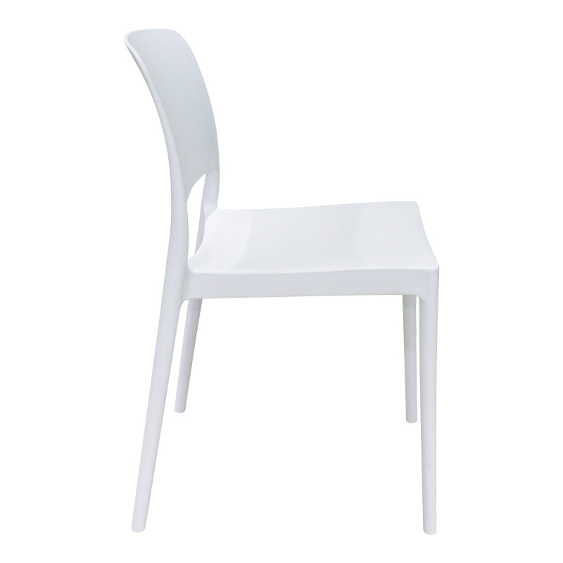 Καρέκλα Fenxy pp σε λευκή απόχρωση 38x42x77εκ