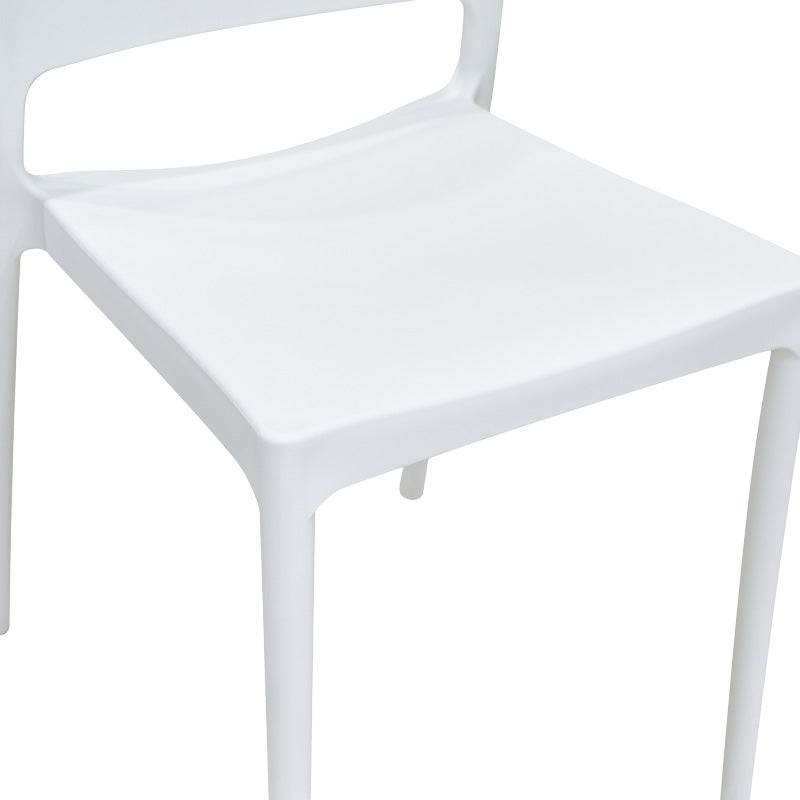 Καρέκλα Fenxy pp σε λευκή απόχρωση 38x42x77εκ