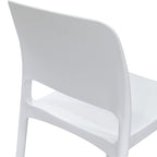 Καρέκλα Fenxy pp σε λευκή απόχρωση 38x42x77εκ
