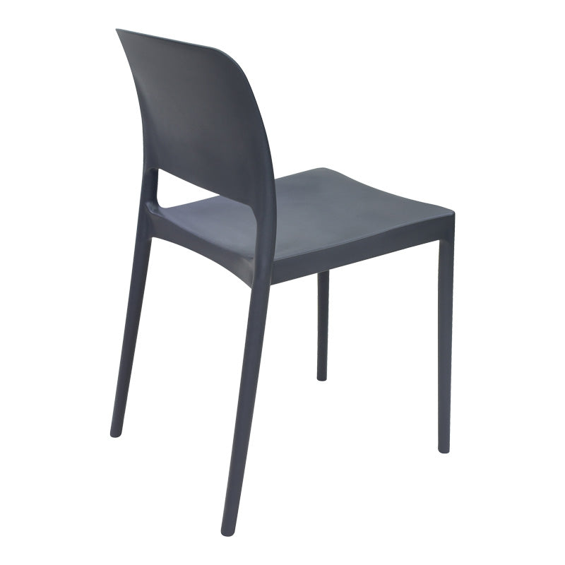 Καρέκλα Fenxy pp σε μαύρη απόχρωση 38x42x77εκ