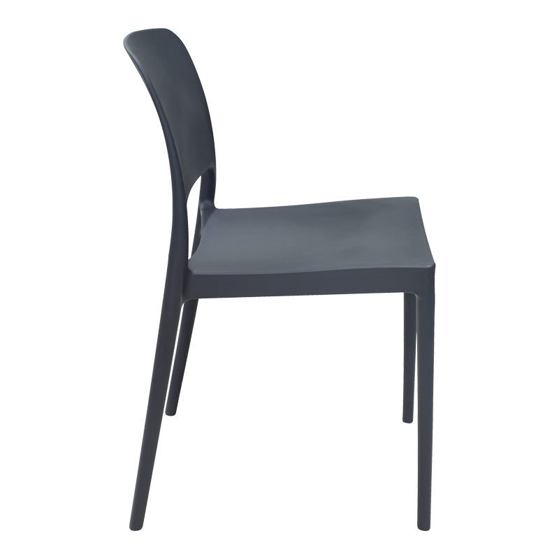 Καρέκλα Fenxy pp σε μαύρη απόχρωση 38x42x77εκ